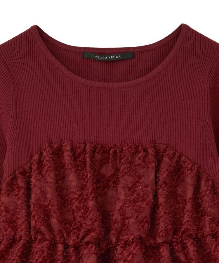 YECCA VECCA「バルーンヘムドッキングニット」|ニット・セーター|