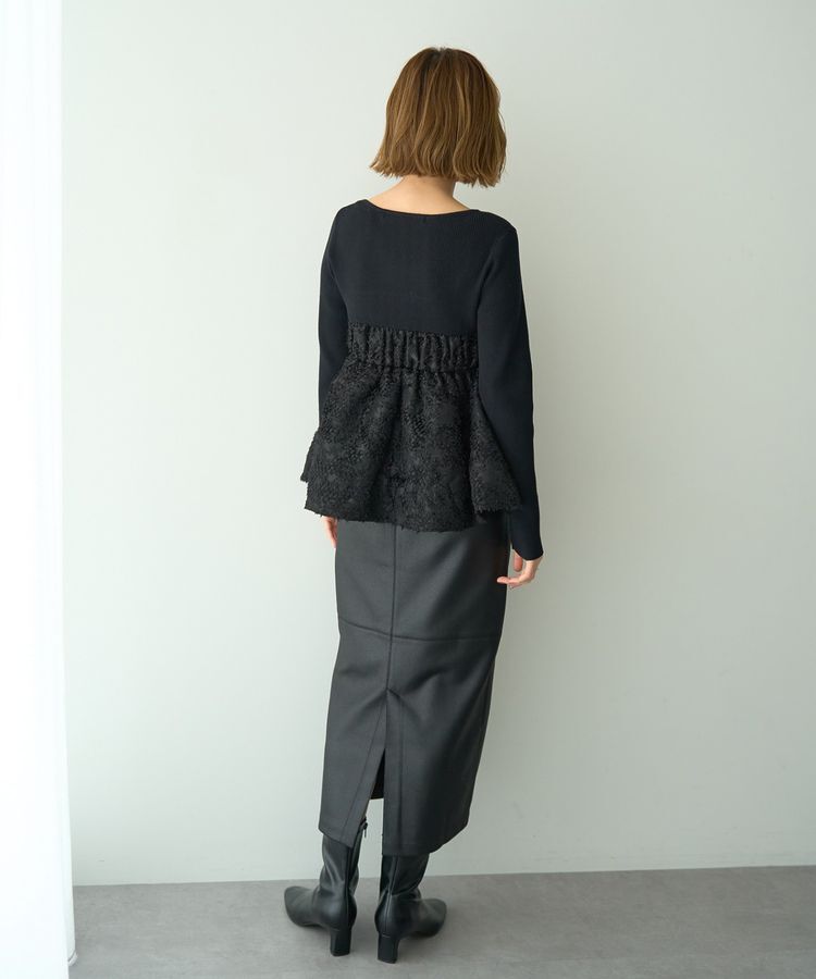 YECCA VECCA「バルーンヘムドッキングニット」|ニット・セーター|