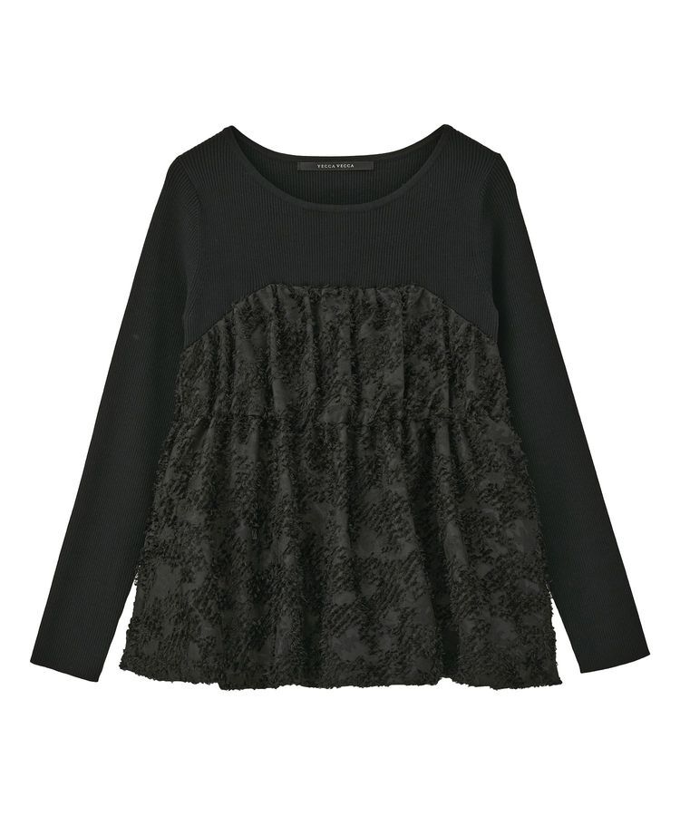 YECCA VECCA「バルーンヘムドッキングニット」|ニット・セーター|