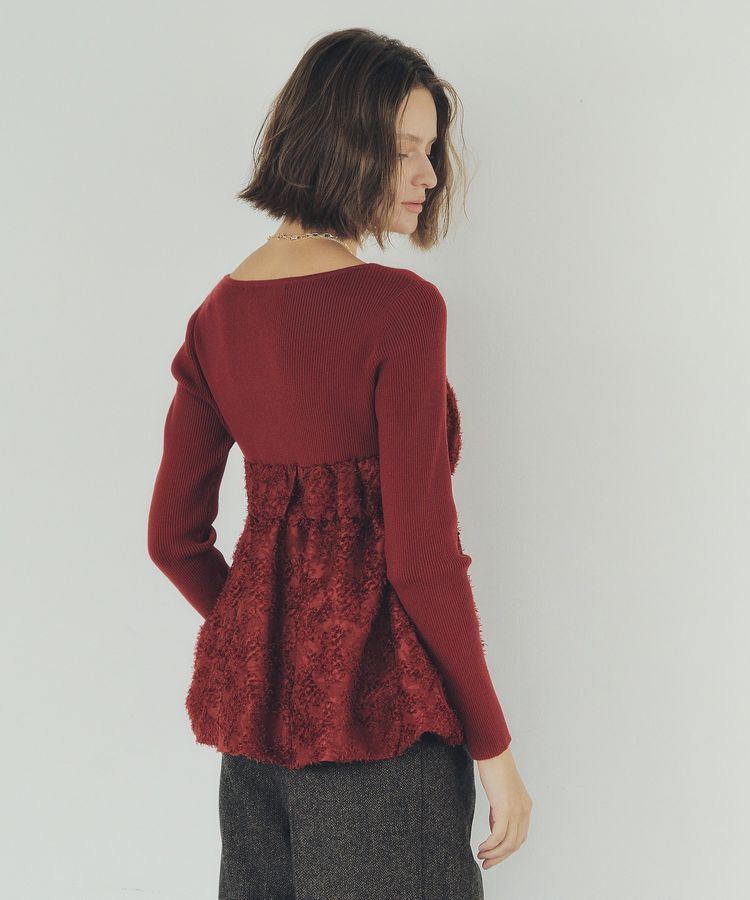 YECCA VECCA「バルーンヘムドッキングニット」|ニット・セーター|