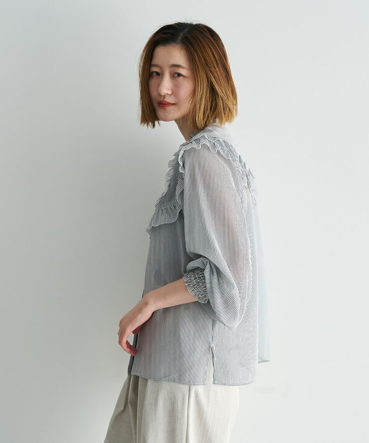 YECCA VECCA「ラッフルレースブラウス」|シャツ・ブラウス|