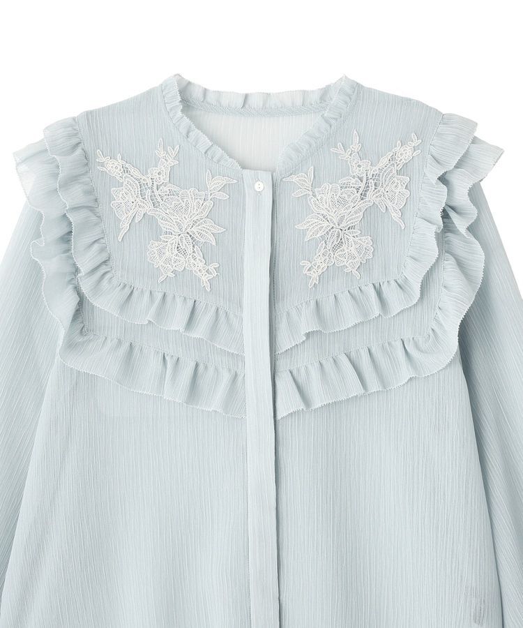 YECCA VECCA「ラッフルレースブラウス」|シャツ・ブラウス|