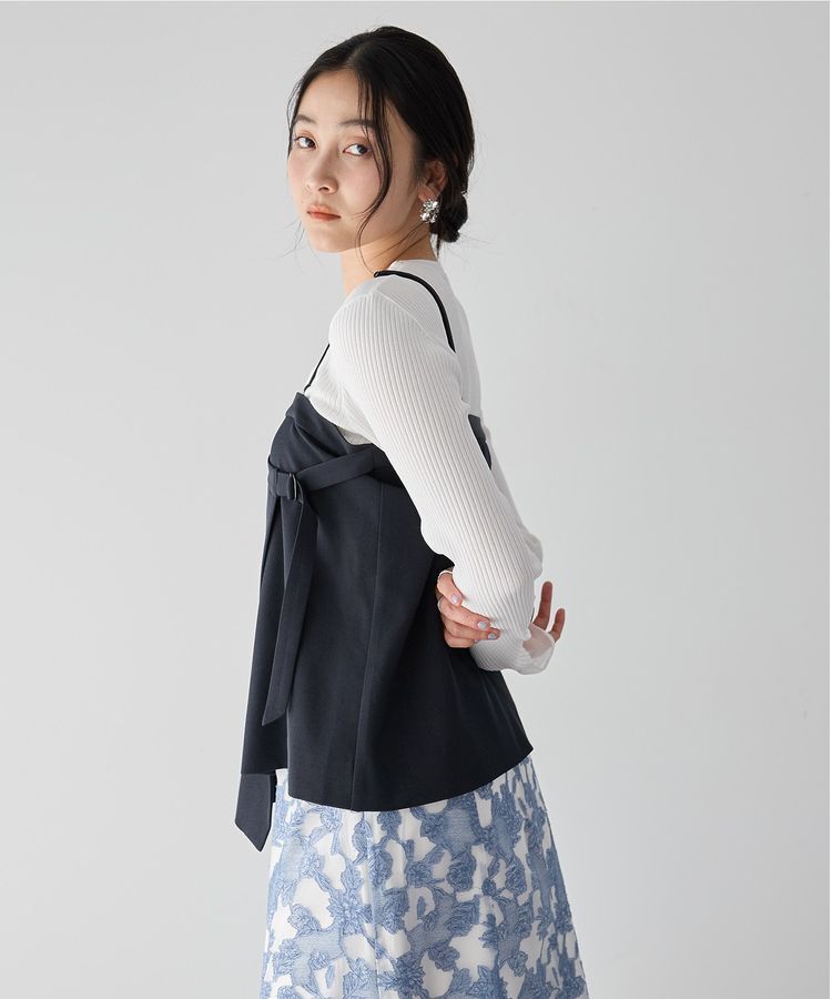 YECCA VECCA「2wayキャミソールビスチェ」|ベスト・ジレ|