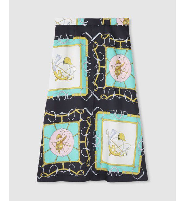 LOULOU WILLOUGHBY「【LOULOU WILLOUGHBY】RATTIジョッキープリントスカート」|フレア|