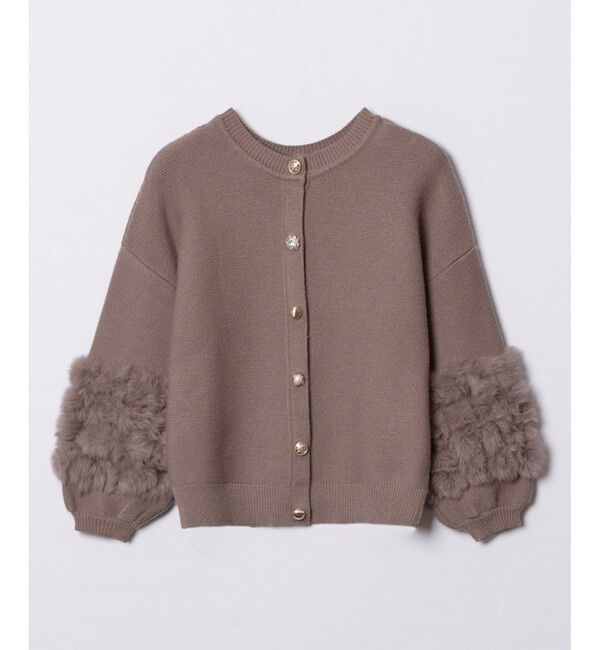 allureville「ラビットカフクレイジー釦2WAYプルオーバー」|ニット・セーター|