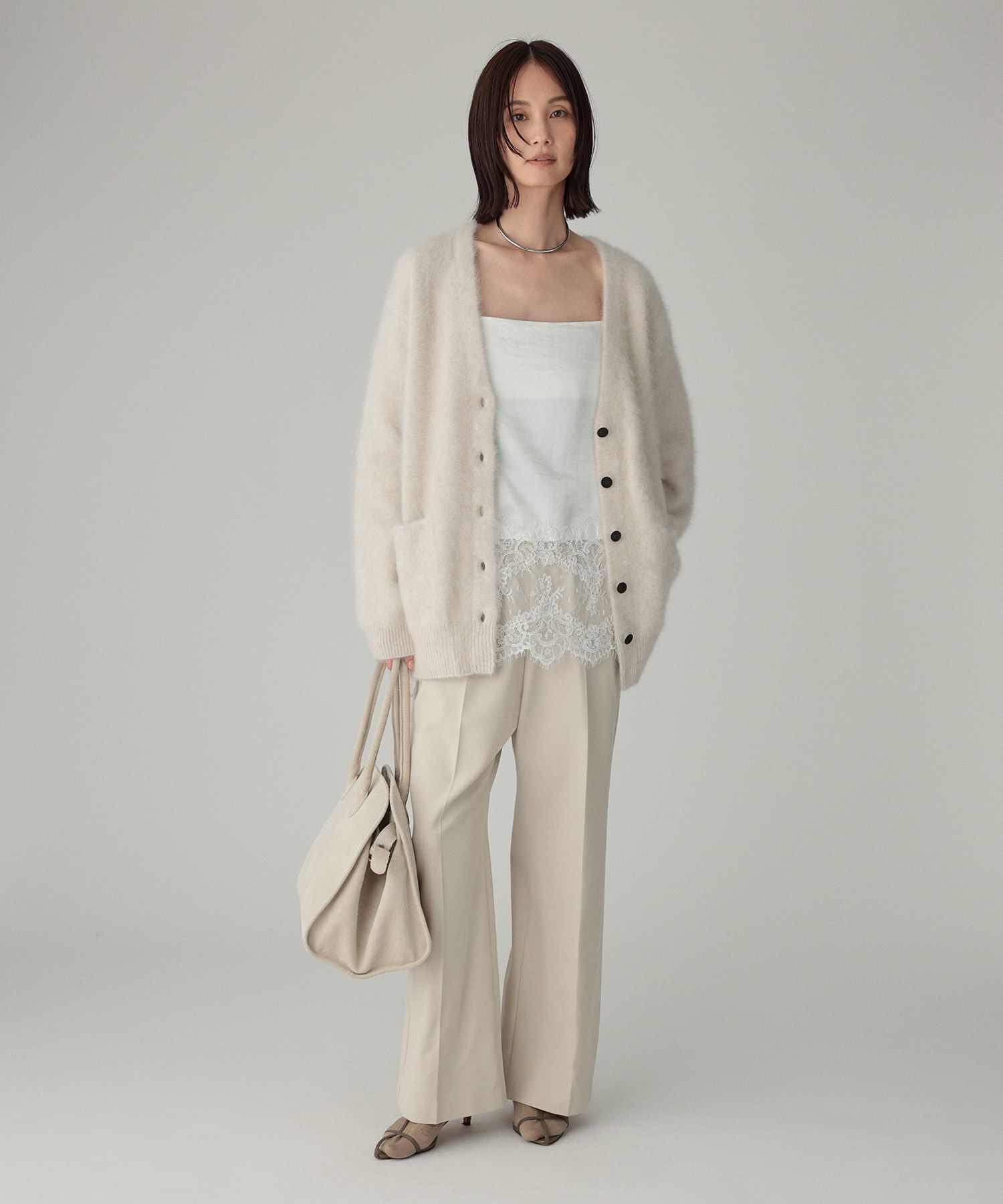 BABYLONE「ヘムレースキャミソール」|キャミソール|