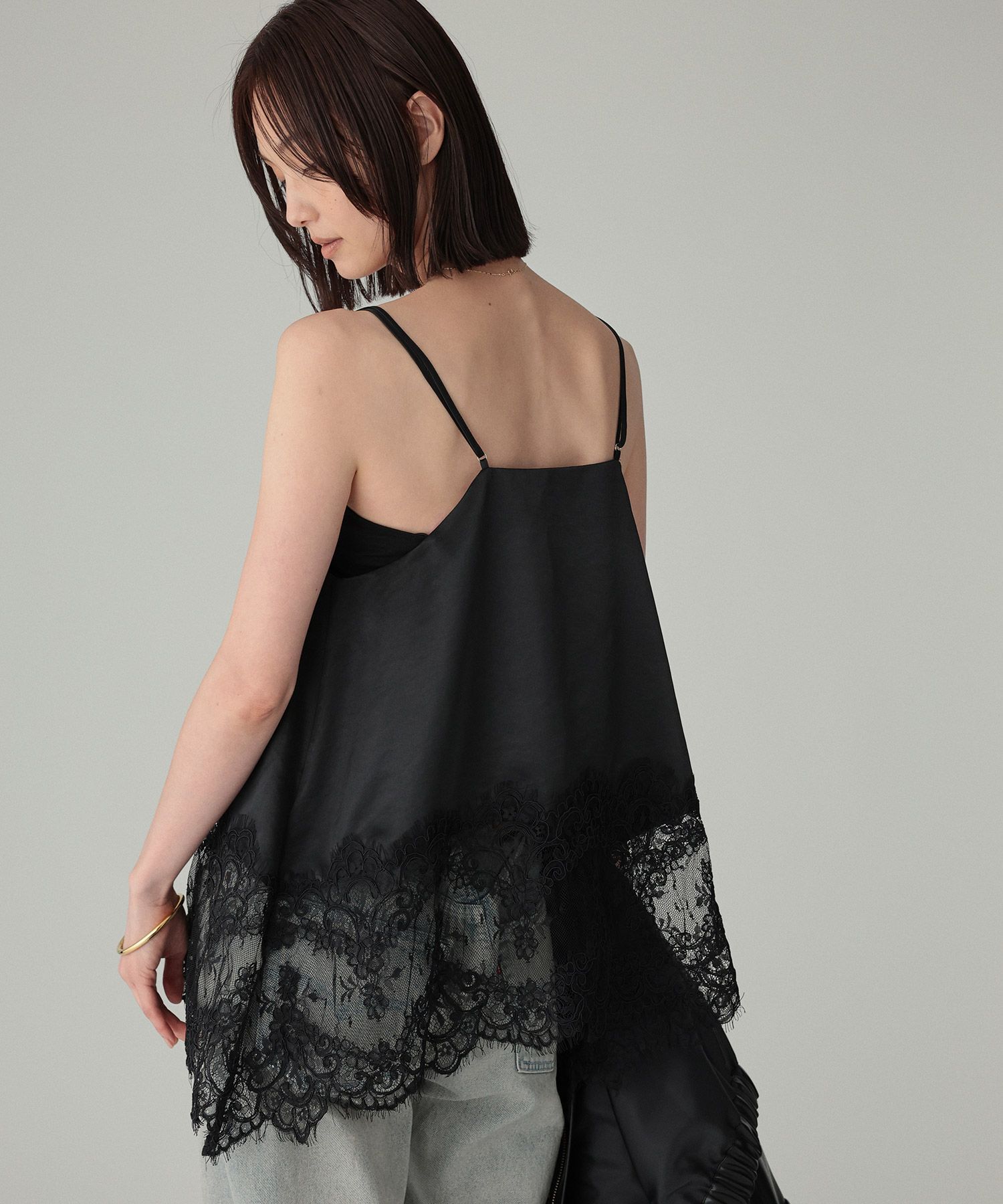 BABYLONE「ヘムレースキャミソール」|キャミソール|