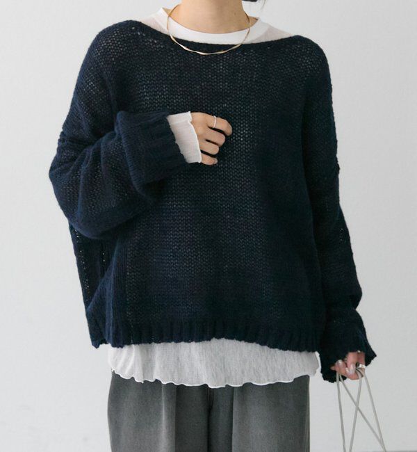  「3Gドロップ天竺ニットプルオーバー」|プルオーバー|