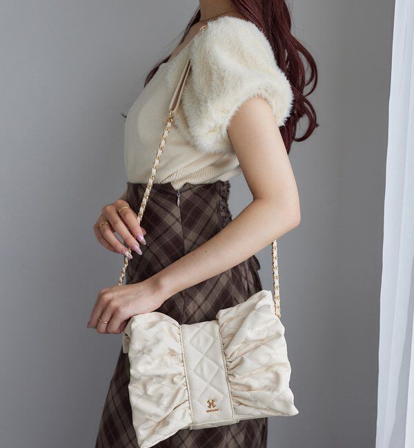  「リボンキルティングショルダーバッグ」|ショルダー・メッセンジャー|