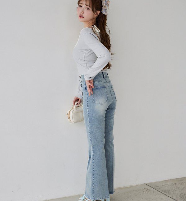  「【WEB限定】ストレッチ美脚デニムパンツ」|その他|