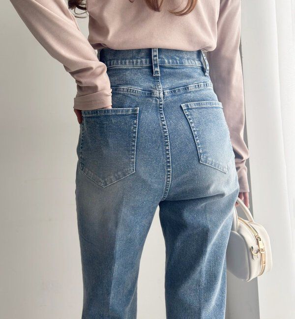  「【WEB限定】ストレッチ美脚デニムパンツ」|その他|