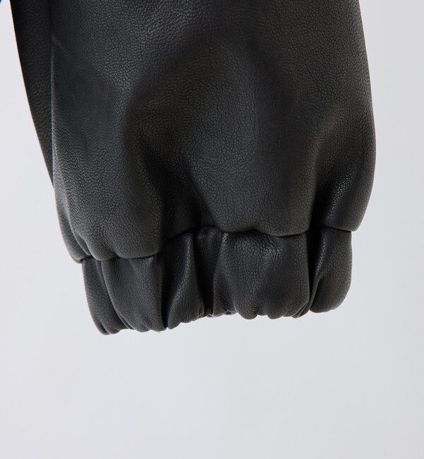  「WEB限定【ロングシーズン活躍！】オーバーサイズ合皮ブルゾン」|ダウンベスト・ベスト|