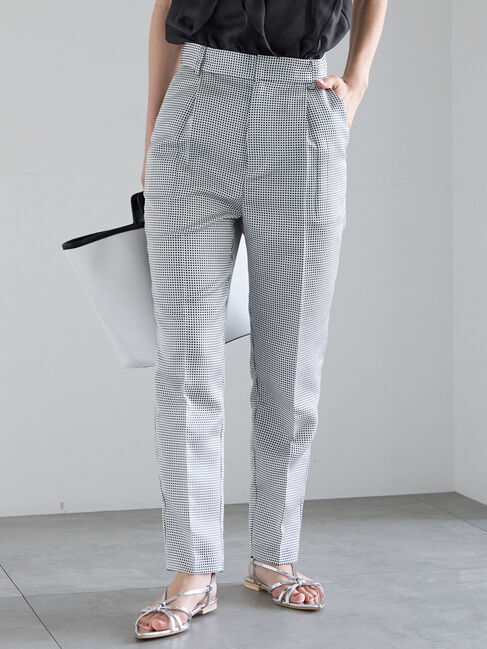 Te chichi「グリッドジャガードペンシルパンツ（セットアップ可）」|その他|オフホワイト