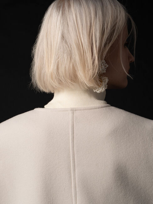 Te chichi「【宮本茉由着用】ウールメルトンノーカラーロングコート《2025winter catalog item》」|その他|