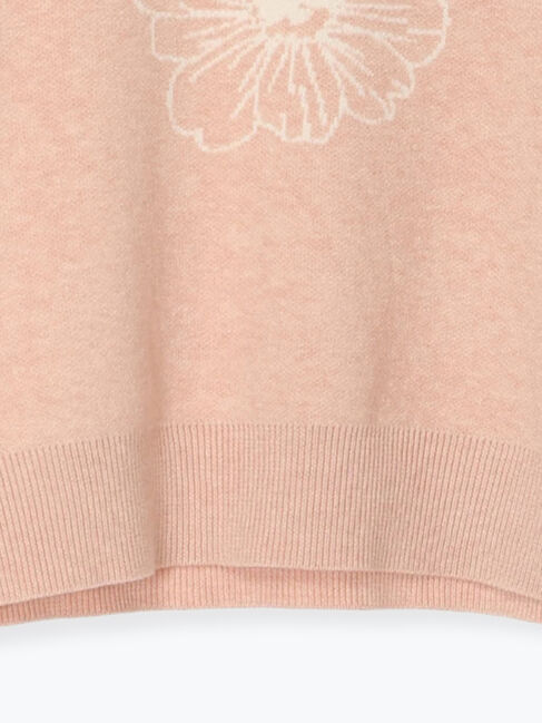 Te chichi TERRASSE「フラワーモチーフロゴニット」|ニット・セーター|