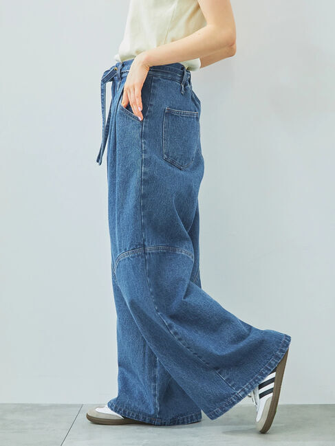 SM2「デニム/ツイル 切替ワイドパンツ」|その他|