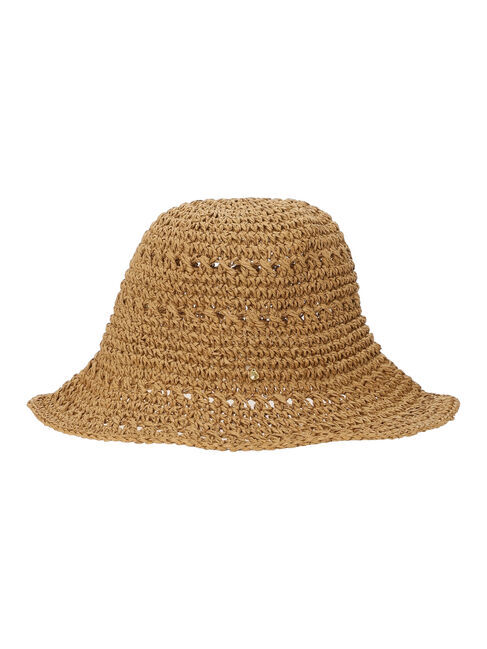 Samansa Mos2 blue「編み柄ぺーパーハット」|その他|