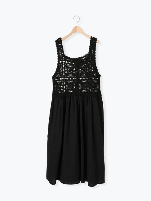 Samansa Mos2「【S/Mサイズ】かぎ針編み風ビスチェワンピース」|ワンピース|