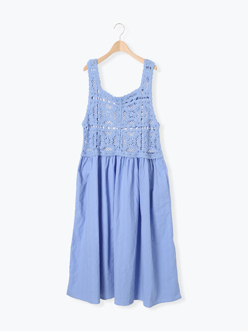 Samansa Mos2「【S/Mサイズ】かぎ針編み風ビスチェワンピース」|ワンピース|