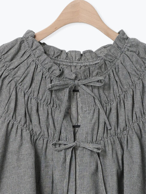 Samansa Mos2「前後2WAYリボンギャザーブラウス」|シャツ・ブラウス|