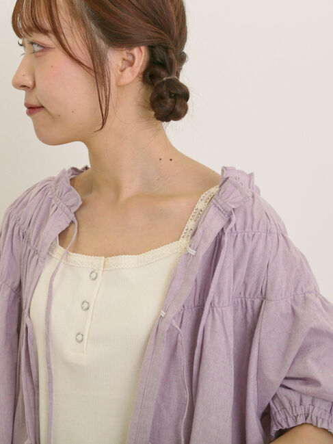 Samansa Mos2「裾レイヤード風レースキャミ」|キャミソール|