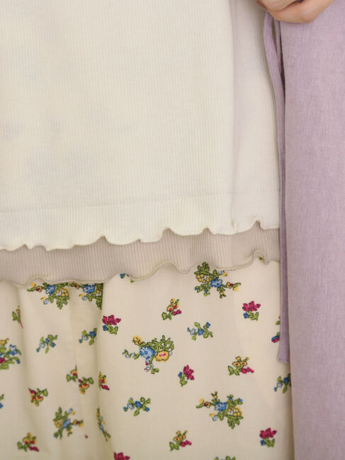 Samansa Mos2「裾レイヤード風レースキャミ」|キャミソール|