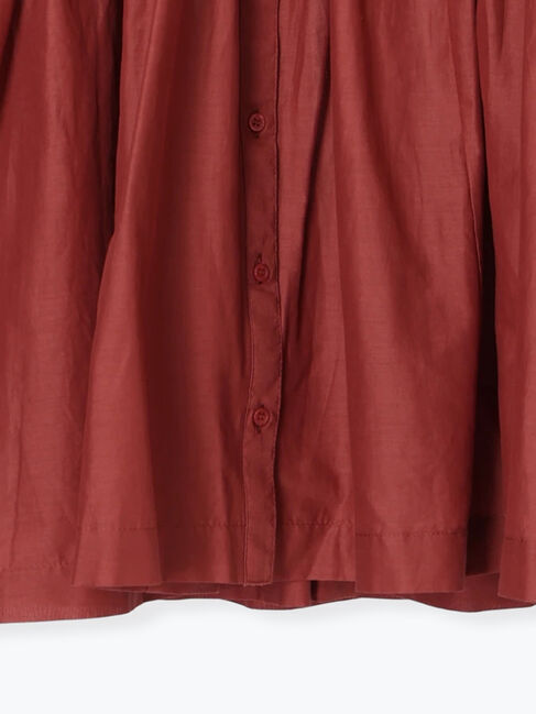 Samansa Mos2 blue「切り替えギャザーチュニックブラウス」|シャツ・ブラウス|