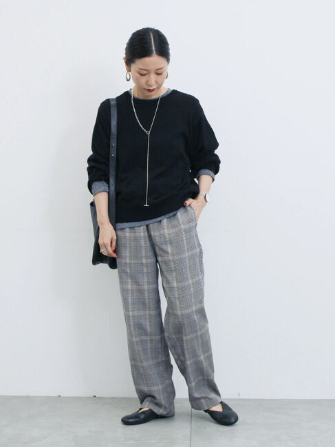 Samansa Mos2 blue「ダブルウエストアソートイージーパンツ」|その他|