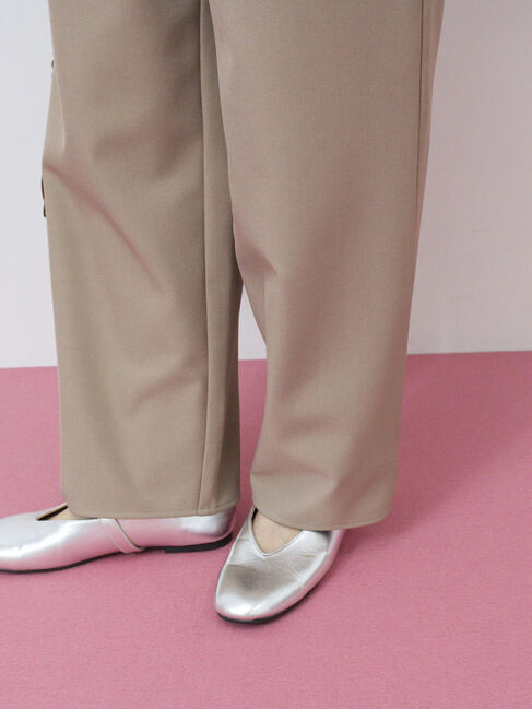 Samansa Mos2 blue「ダブルウエストアソートイージーパンツ」|その他|