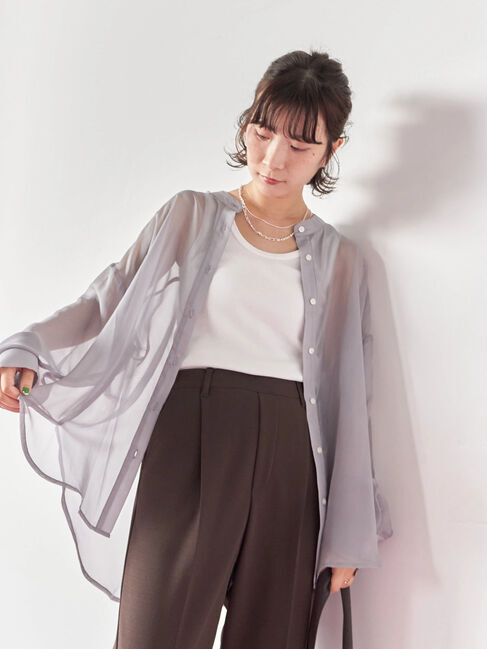 Samansa Mos2 blue「スライドチェーンネックレス」|その他|