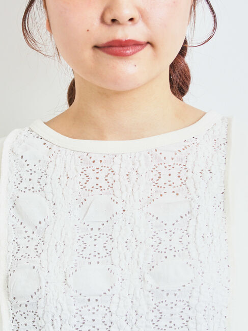 SM2「レース切替裏毛プルオーバー」|Tシャツ・カットソー|