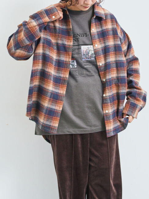 SM2「起毛チェックシャツ」|シャツ・ブラウス|