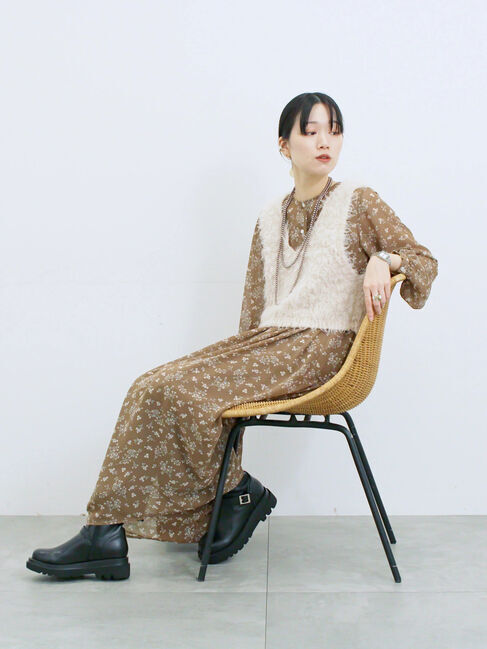 Samansa Mos2 blue「エンジニアブーツ」|ショートブーツ|