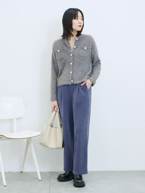 Samansa Mos2 blue「ポーチ付2WAYスクエアバッグ」|その他|