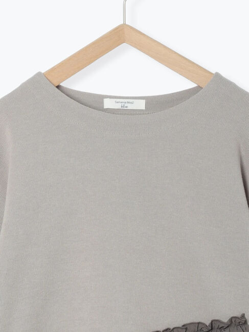 Samansa Mos2 blue「ペプラムドッキングプルオーバー」|Tシャツ・カットソー|