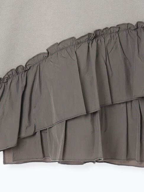 Samansa Mos2 blue「ペプラムドッキングプルオーバー」|Tシャツ・カットソー|