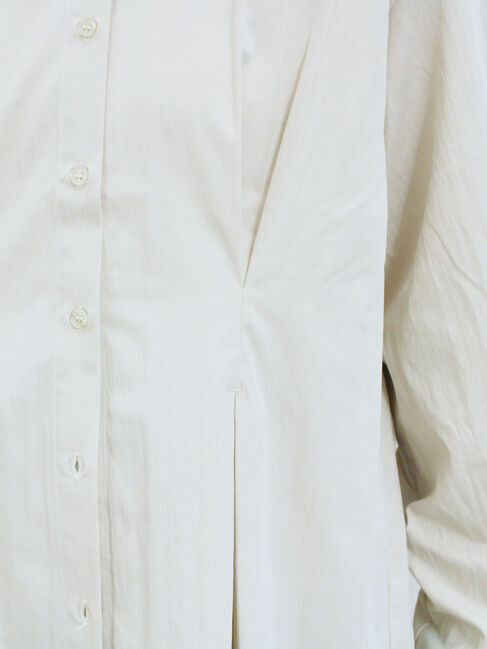 Samansa Mos2 blue「◎マットサテンタックシャツ」|シャツ・ブラウス|