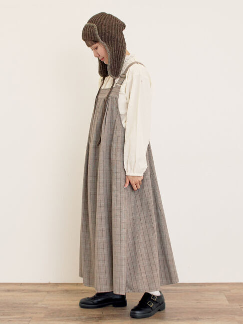 Samansa Mos2「配色ステッチニットフライトキャップ」|その他|