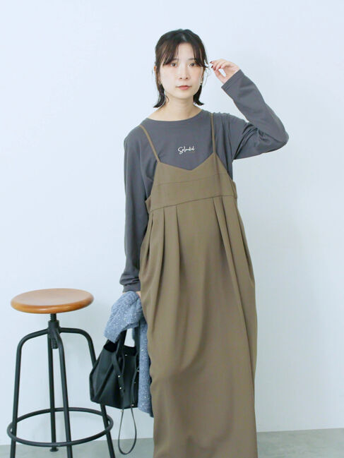 Samansa Mos2 blue「ワンポイント刺繍プルオーバー」|Tシャツ・カットソー|