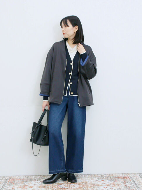 Samansa Mos2 blue「ストレートデニムパンツ」|その他|