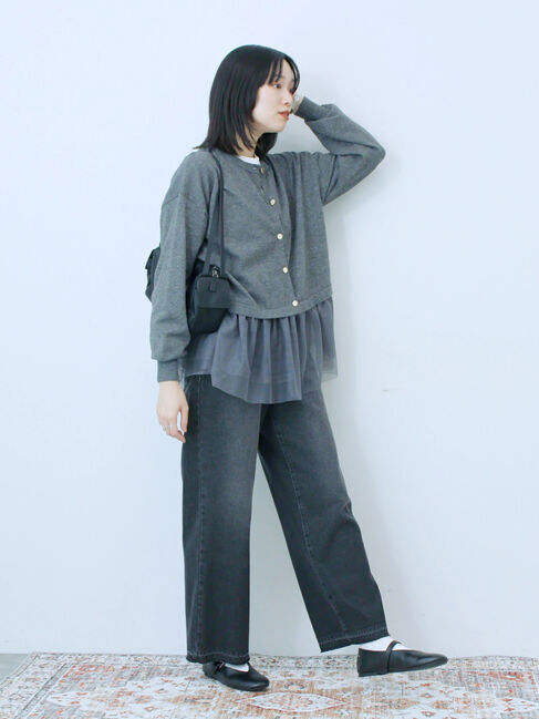 Samansa Mos2 blue「ストレートデニムパンツ」|その他|