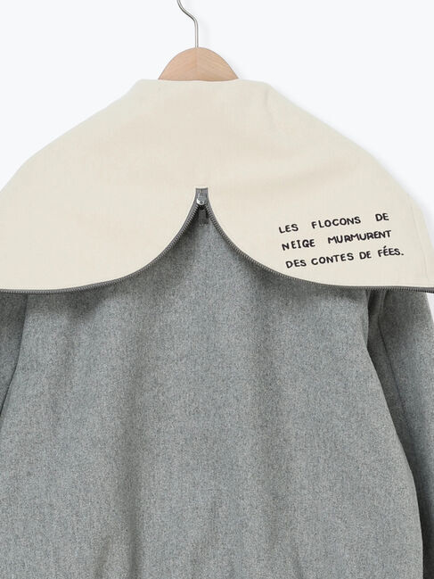 Samansa Mos2「ウール混セーラーカラー2WAY刺繍スタジャン」|ブルゾン・スタジャン|