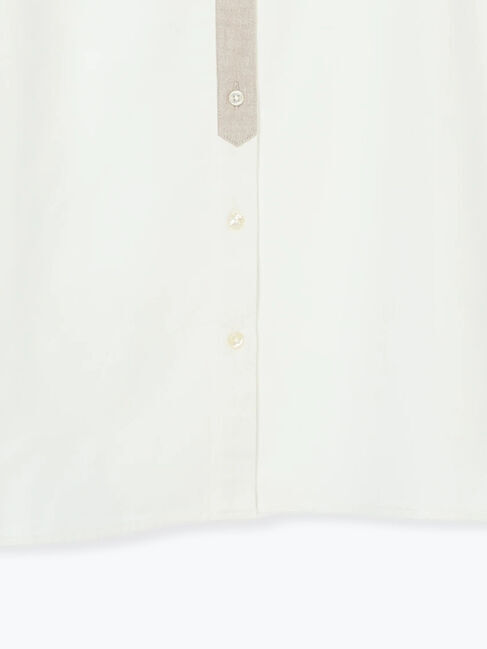 Samansa Mos2「保温加工クレリックシャツ」|シャツ・ブラウス|