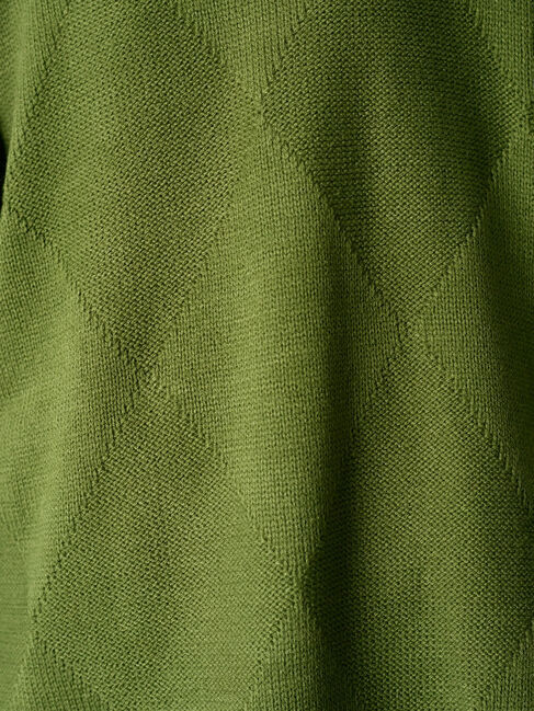 Samansa Mos2 blue「◎スクエア編みニット」|ニット・セーター|