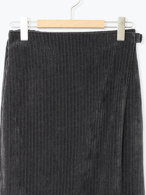 Samansa Mos2 blue「親子コールラップ風スカート」|スカート|