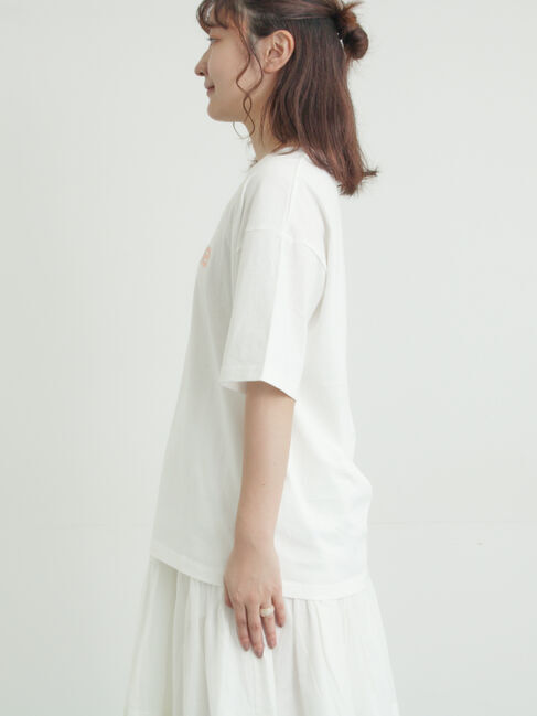 Samansa Mos2「[接触冷感]箔プリントTシャツ」|Tシャツ・カットソー|