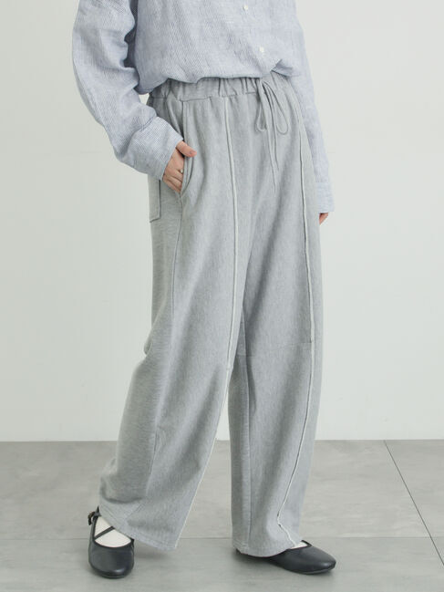 Samansa Mos2「カーブシルエットスウェットパンツ」|その他|