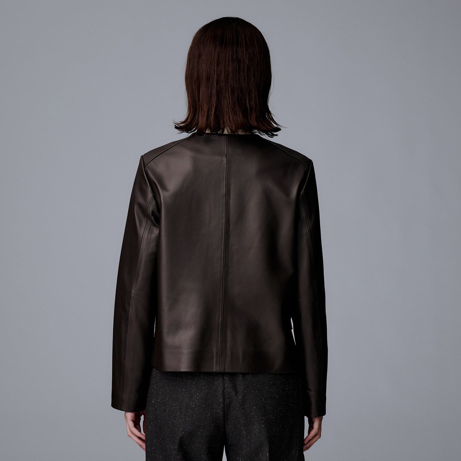 UNTITLED「【着丈短め/柔らかな質感】ラムレザージャケット」|ライダースジャケット|