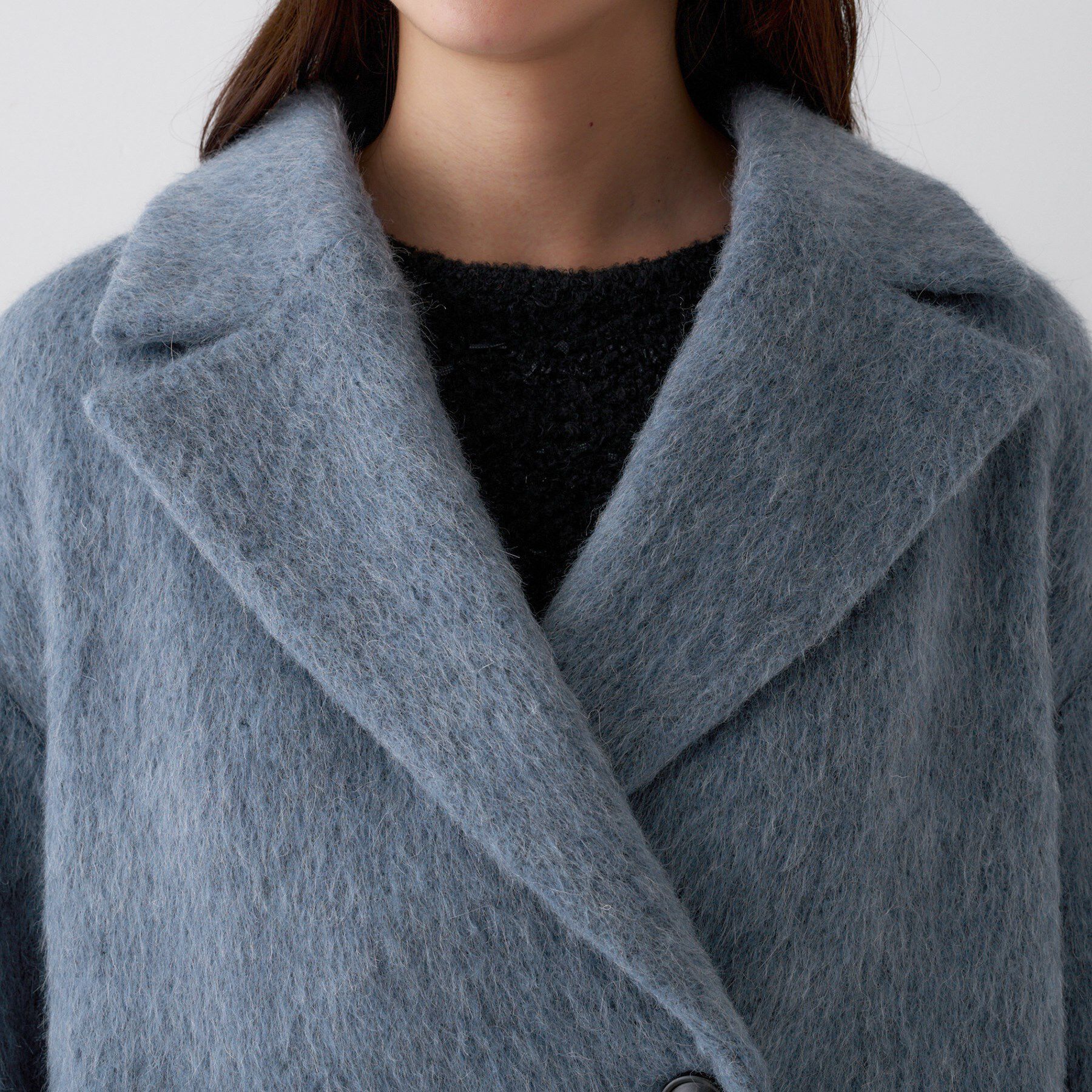 UNTITLED「【エレガントジャケット/アウター】イタリアンシャギーPコート」|ピーコート|