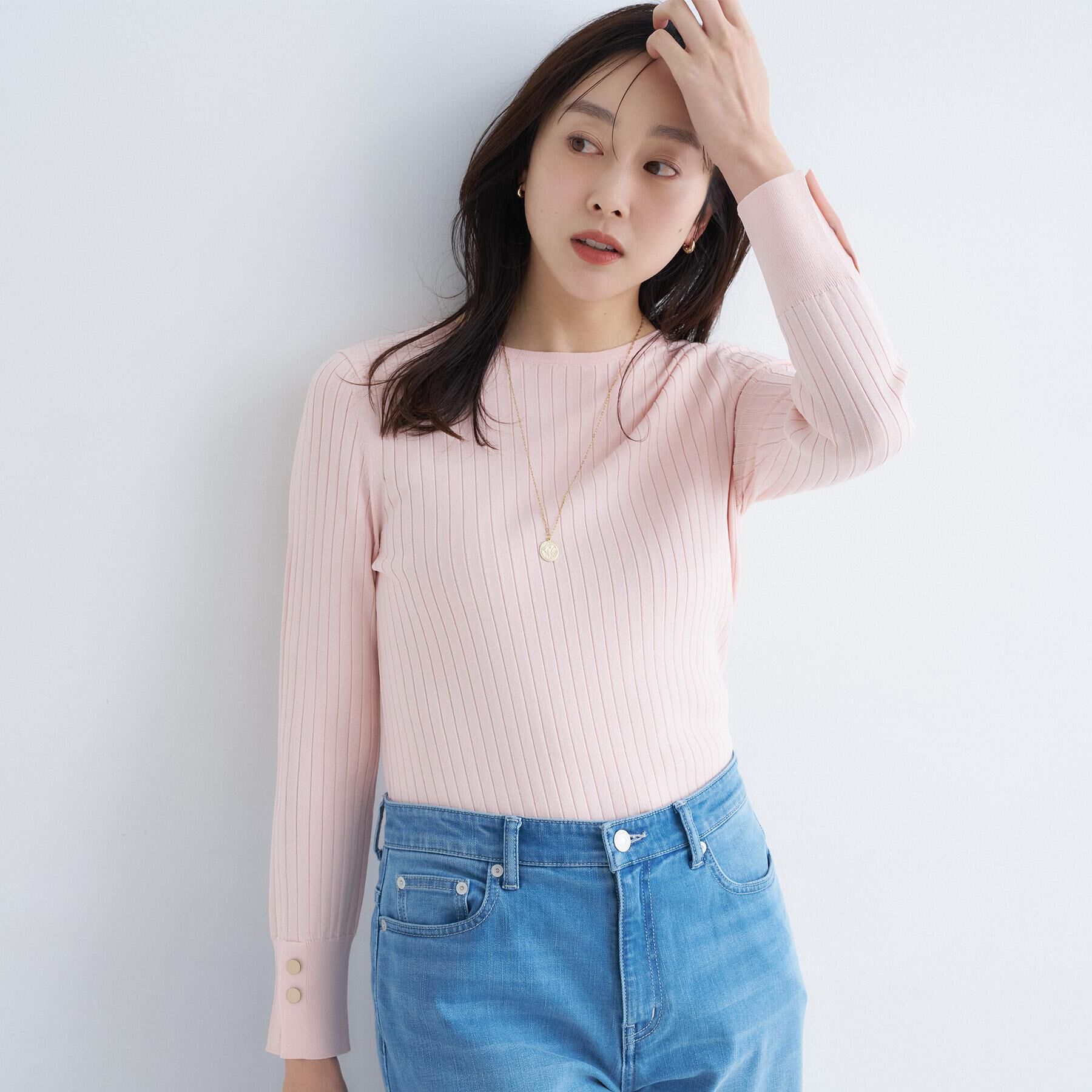 UNTITLED「ワイドリブニットプルオーバー」|ニット・セーター|